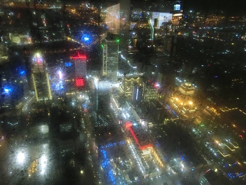 台北101　展望台からの夜景